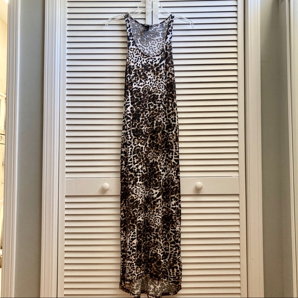 GENEVIVE Cheetah Shirt Dress